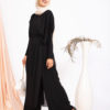 Beaded Embellished Abaya Black