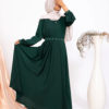 Women’s Double Ruffle Lace Fit & Flare Dress